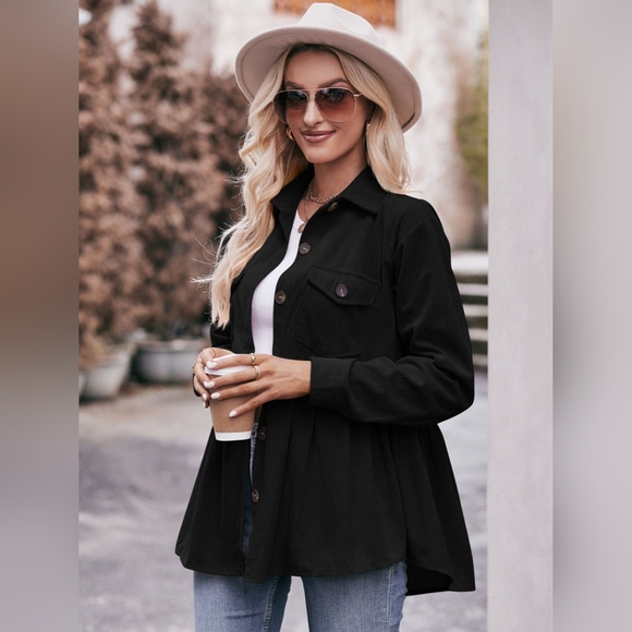 Mandy Collared Neck Long Sleeve Shirt - Picture 2 of 6